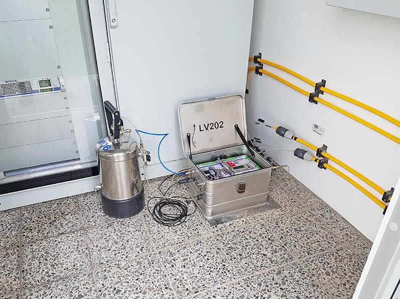 Lhotzky and Partner Monitoring at a gasometric station construction site: Short-term increased space requirement during measurement